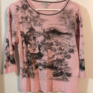 3/4 sleeve cotton top